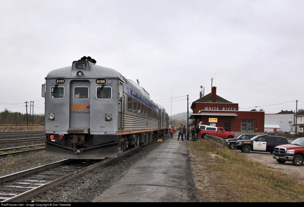 6105 in White River courtesy Railpictures.net